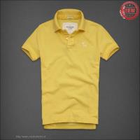 heren abercrombie fitch korte polo t-shirt geel moose logo Store Tilburg m5cgz362